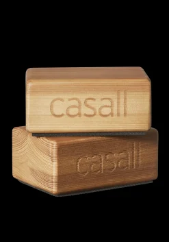 Wood Handstand Block 2pcs - Natural Wood /Black
