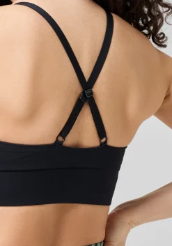 Wrap Sports Bra - Black