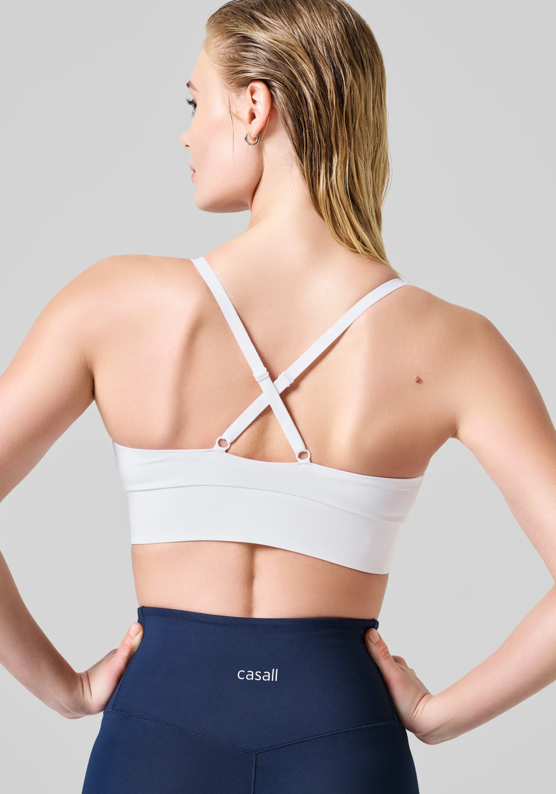 Wrap Sports Bra - White