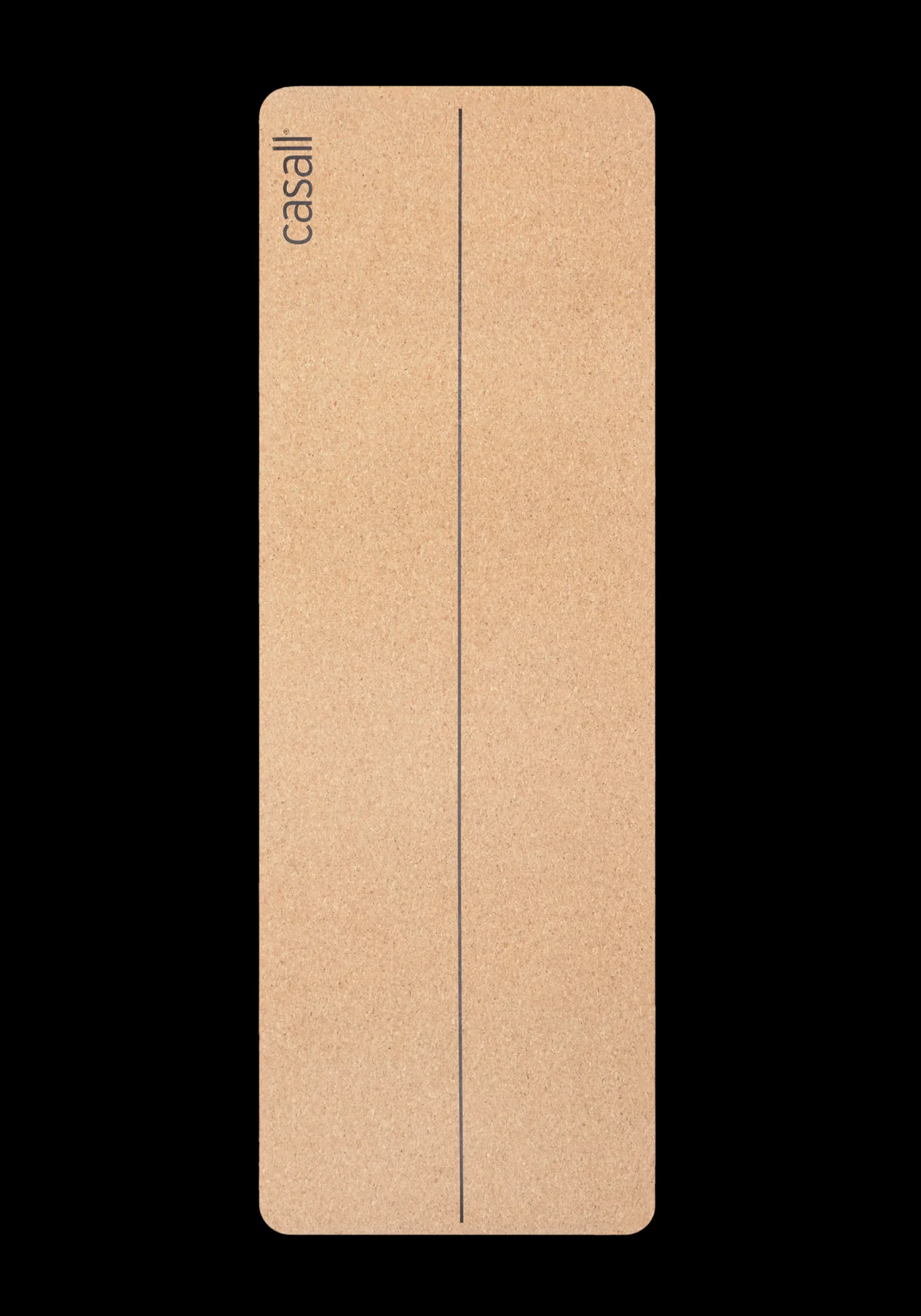 Yoga Mat Natural Cork 5mm - Natural Cork/black