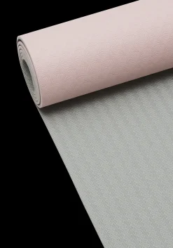 Yoga Mat Position 4mm - Lucky Pink/grey